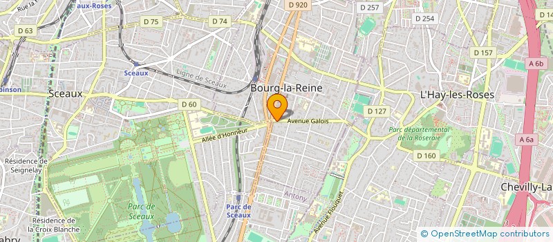 localisation de l'entreprise SCI YVY à BOURG-LA-REINE