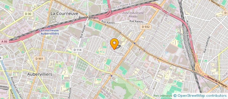 localisation de l'entreprise SCI YWORMS à LA COURNEUVE