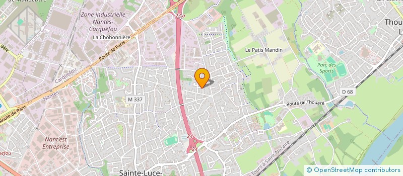 localisation de l'entreprise SCI YZEURE  SAINTE-LUCE-SUR-LOIRE