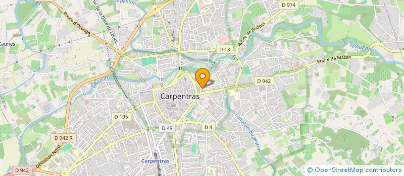 localisation de l'entreprise SCI Z.A 13  CARPENTRAS