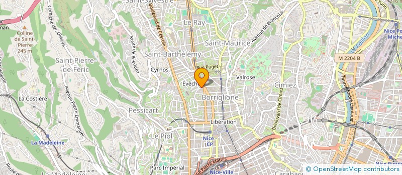 localisation de l'entreprise SCI Z A à NICE