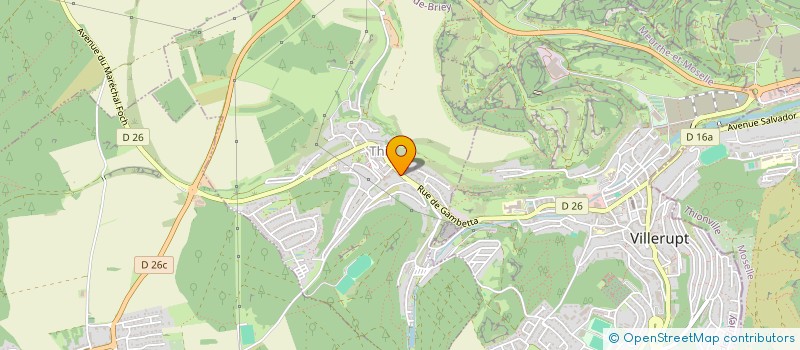 localisation de l'entreprise SCI Z.A.L.I.  THIL