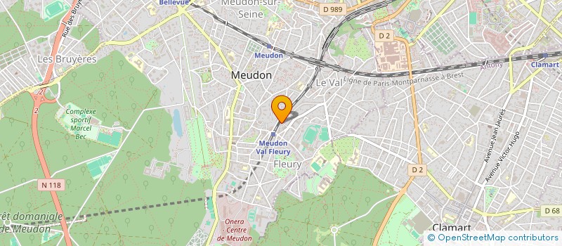 localisation de l'entreprise SCI Z&B PROMOTION à MEUDON