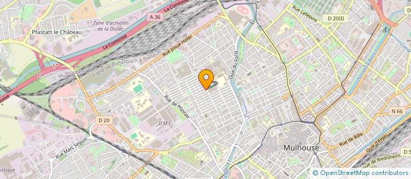 localisation de l'entreprise SCI Z.I COMPANY  MULHOUSE