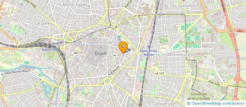 localisation de l'entreprise SCI Z.M.H. à DIJON