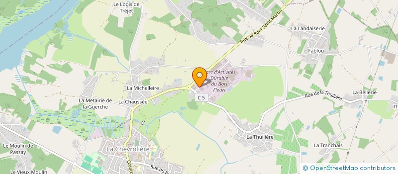 localisation de l'entreprise SCI Z T M  LA CHEVROLIERE