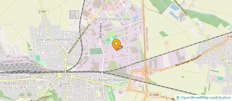 localisation de l'entreprise SCI Z.W. à LAON