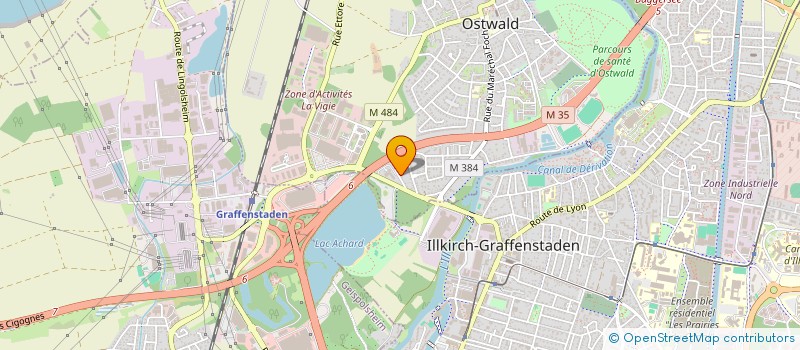 localisation de l'entreprise SCI Z21  OSTWALD