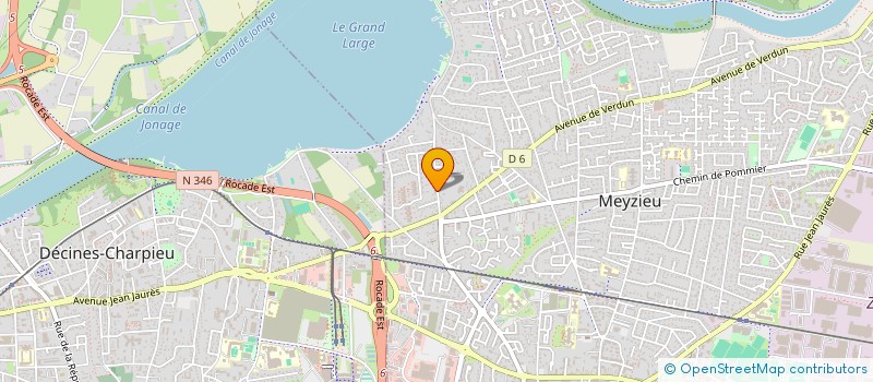 localisation de l'entreprise SCI Z2A  MEYZIEU