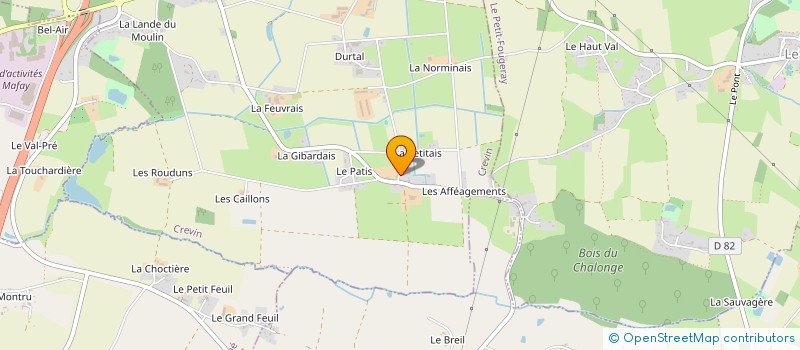 localisation de l'entreprise SCI ZA CROIX VERN  CREVIN