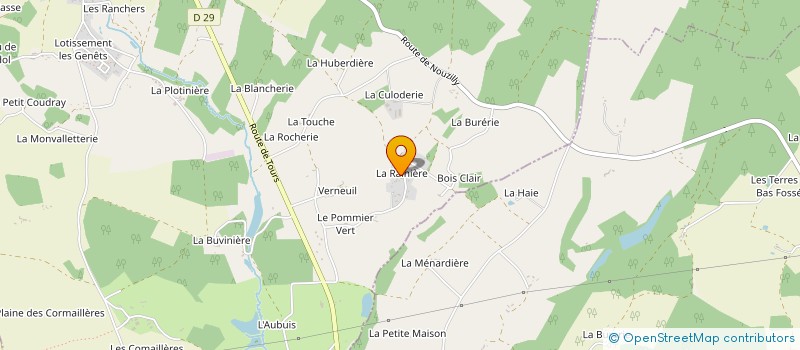 localisation de l'entreprise SCI ZA LA CHATAIGNERAIE  BEAUMONT-LOUESTAULT