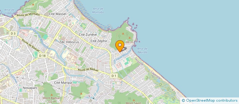 localisation de l'entreprise SCI ZA-PE 973  CAYENNE