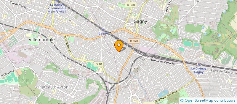 localisation de l'entreprise SCI ZAAS LOURCQ à GAGNY