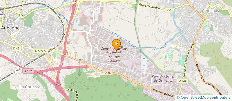 localisation de l'entreprise SCI ZABELLE à AUBAGNE