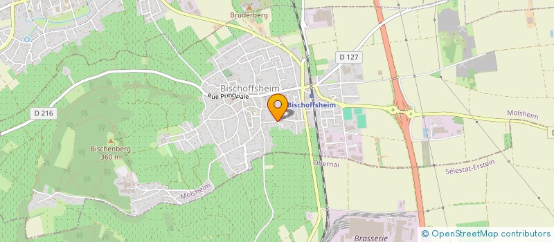 localisation de l'entreprise SCI ZABERIC & LES BATNAT  BISCHOFFSHEIM