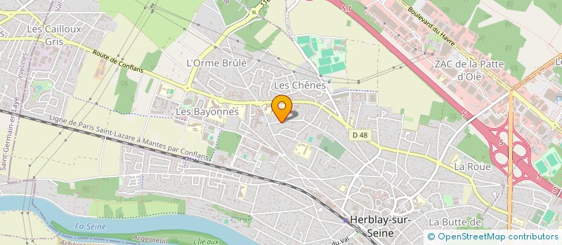 localisation de l'entreprise SCI ZACED  HERBLAY-SUR-SEINE