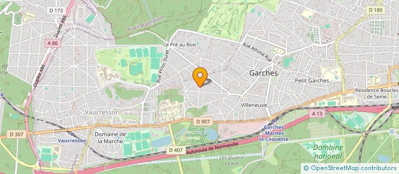 localisation de l'entreprise SCI ZADIG à GARCHES