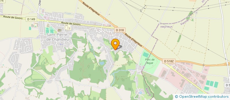 localisation de l'entreprise SCI ZADIG  SAINT-PIERRE-DE-CHANDIEU