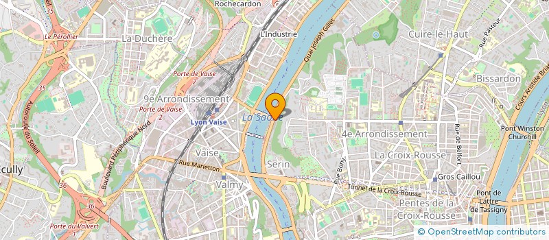 localisation de l'entreprise SCI ZADIG  LYON