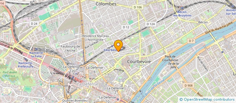 localisation de l'entreprise SCI ZAFIMMO à COURBEVOIE