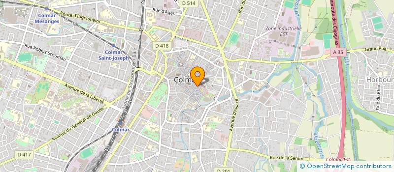 localisation de l'entreprise SCI ZAG  COLMAR