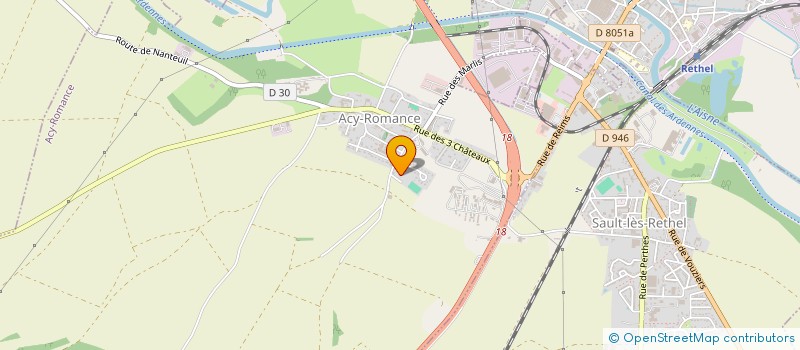 localisation de l'entreprise SCI ZAGROS  ACY-ROMANCE