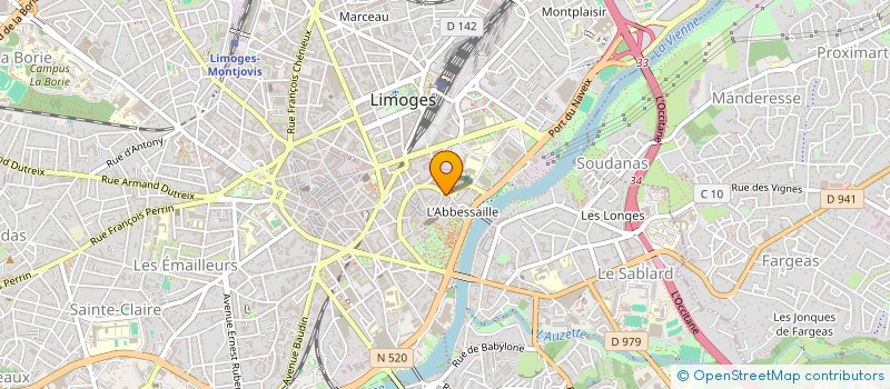 localisation de l'entreprise SCI ZAHAR à LIMOGES
