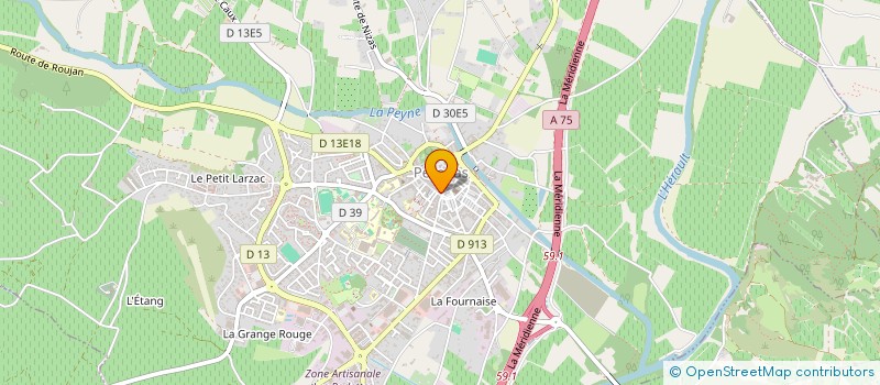 localisation de l'entreprise SCI ZAHRA  PEZENAS
