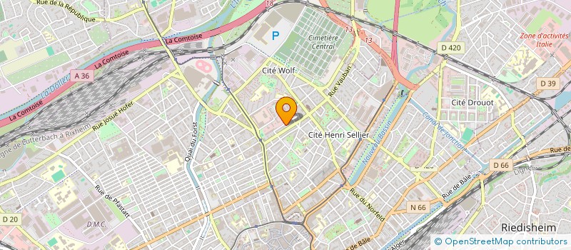 localisation de l'entreprise SCI ZAHRA  MULHOUSE