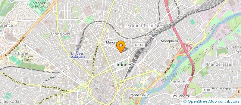 localisation de l'entreprise SCI ZAID à LIMOGES