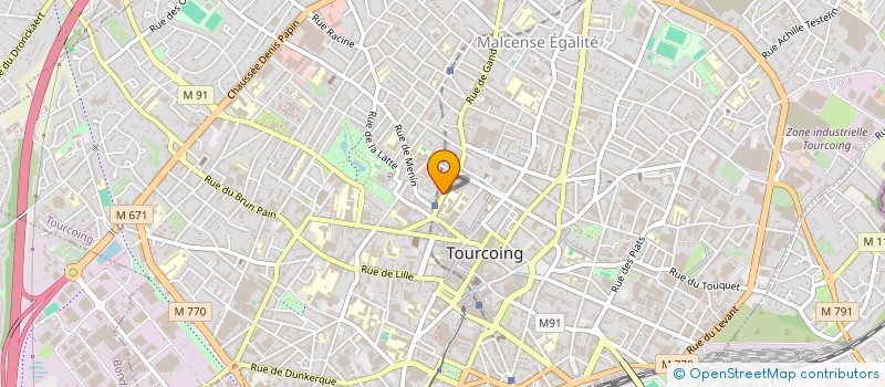 localisation de l'entreprise SCI ZAK  TOURCOING