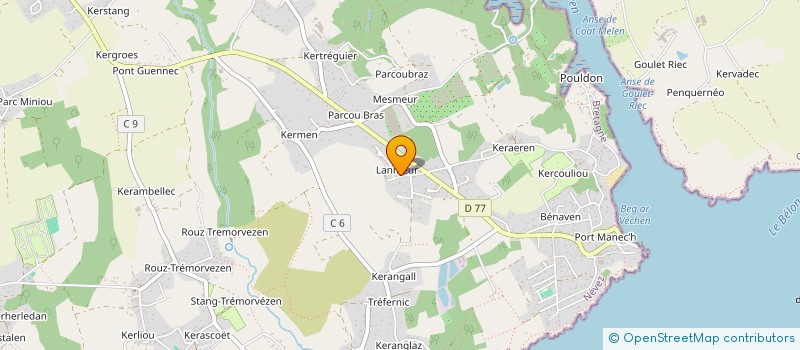 localisation de l'entreprise SCI ZALUSA  NEVEZ