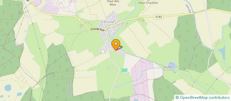 localisation de l'entreprise SCI ZAM  CERVILLE