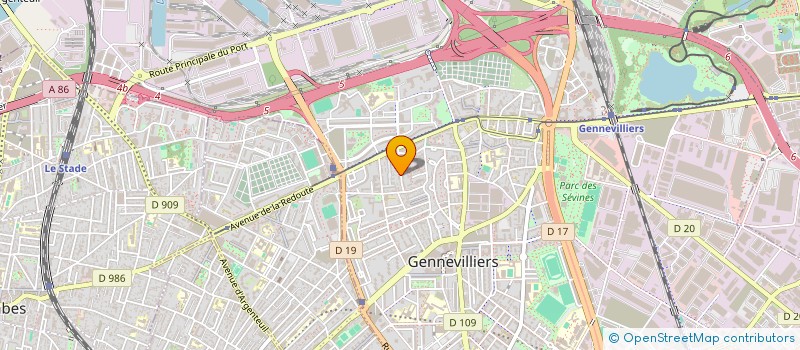 localisation de l'entreprise SCI ZAM ZAM à GENNEVILLIERS