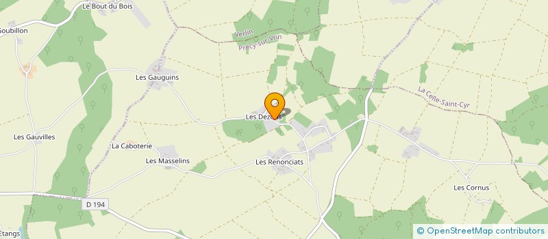 localisation de l'entreprise SCI ZAMACA  PRECY-SUR-VRIN