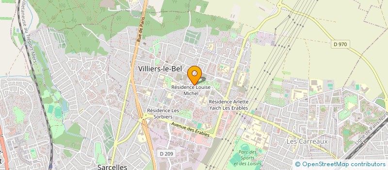 localisation de l'entreprise SCI ZAMAN 786  VILLIERS-LE-BEL