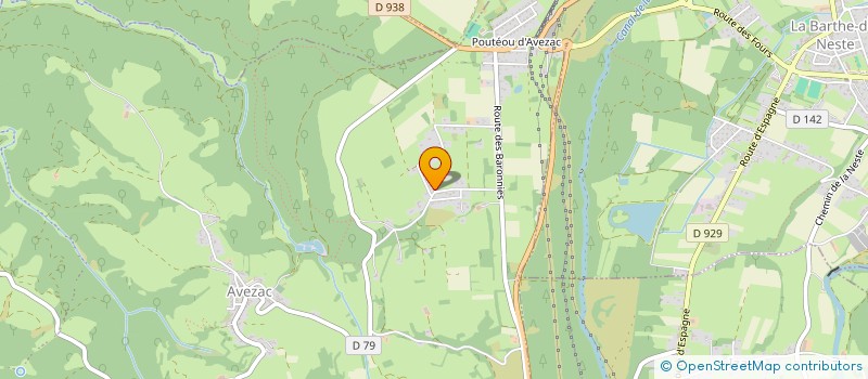 localisation de l'entreprise SCI ZAMENJOBO  AVEZAC-PRAT-LAHITTE