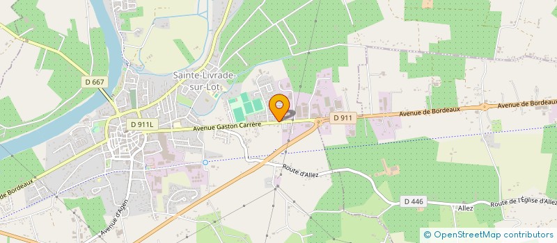 localisation de l'entreprise SCI ZAMO SAILLOL  SAINTE-LIVRADE-SUR-LOT