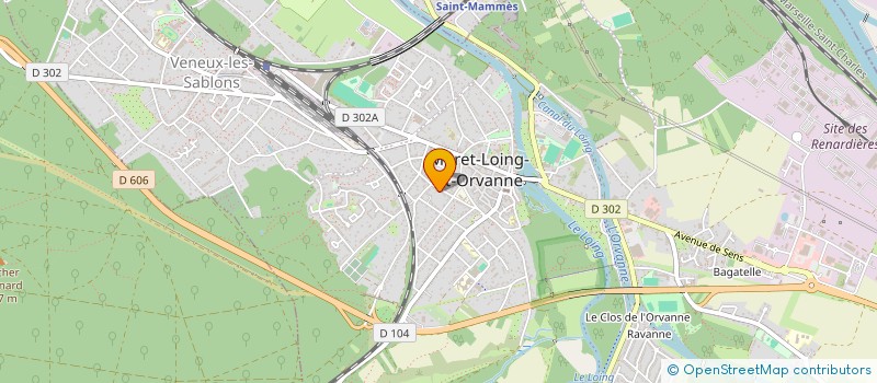 localisation de l'entreprise SCI ZANAROFF  MORET-LOING-ET-ORVANNE