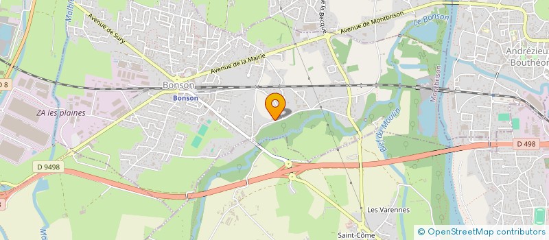 localisation de l'entreprise SCI ZANZIBAR  BONSON