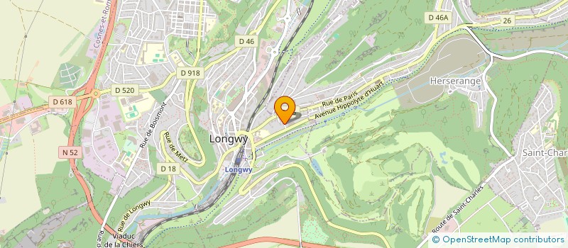 localisation de l'entreprise SCI ZAPRA à LONGWY