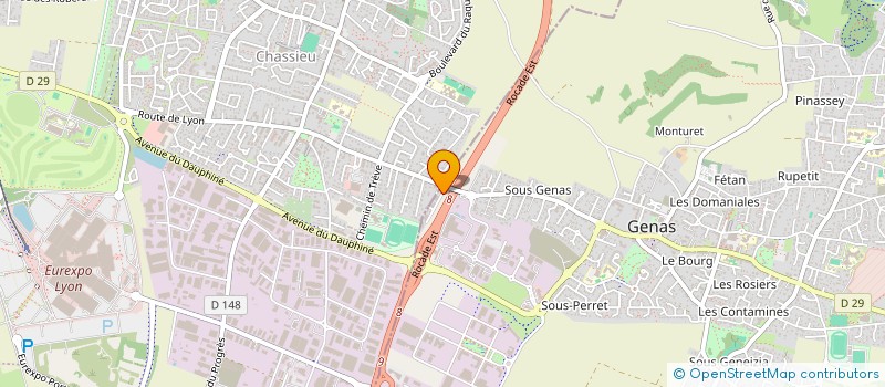 localisation de l'entreprise SCI ZARAGOZA  GENAS