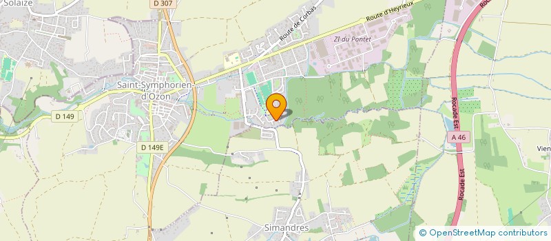 localisation de l'entreprise SCI ZARAGOZA  SAINT-SYMPHORIEN-D'OZON