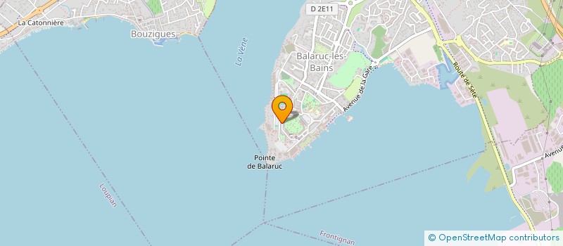 localisation de l'entreprise SCI ZAREL  BALARUC-LES-BAINS