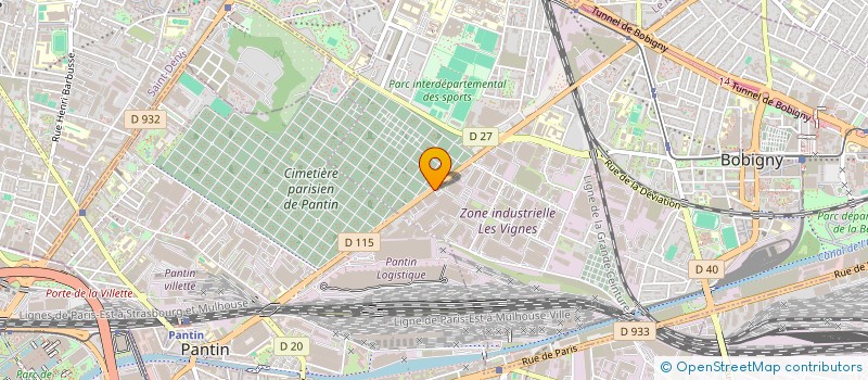 localisation de l'entreprise SCI ZARIZ  BOBIGNY