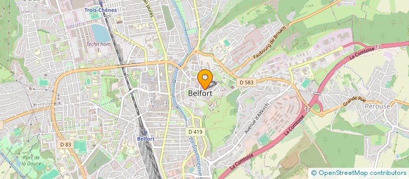 localisation de l'entreprise SCI ZATTARIN à BELFORT