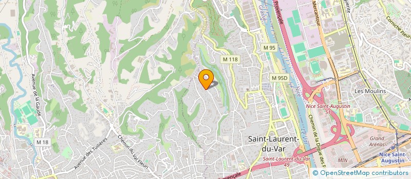 localisation de l'entreprise SCI ZAZAPART  SAINT-LAURENT-DU-VAR