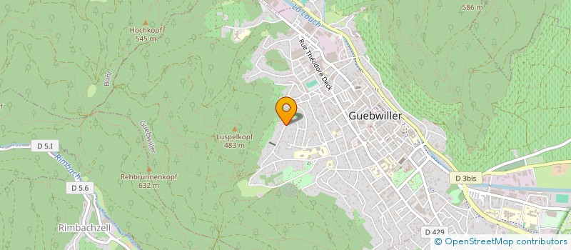 localisation de l'entreprise SCI ZAZE  GUEBWILLER