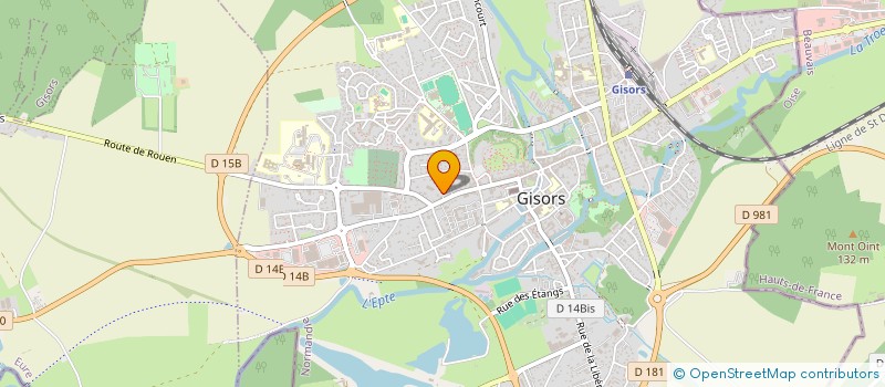 localisation de l'entreprise SCI ZAZET à GISORS