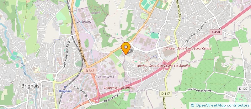 localisation de l'entreprise SCI ZAZOU  SAINT-GENIS-LAVAL